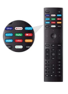 Replacement Voice Remote Control For All Vizio Smart Tv P-Series M-Series V-Series D-Series Oled And Smartcast Series With 10 Shortcut Buttons Disney Netflix Prime Video Hulu And More Black