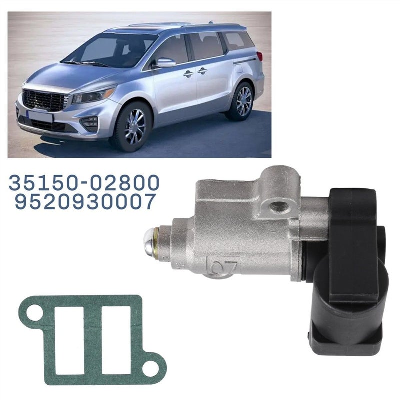 Idle Air Control Valve Black Silvery for Hyundai Matrix I10 1.1 Kia Picanto 2007 to 2010 - Image 5