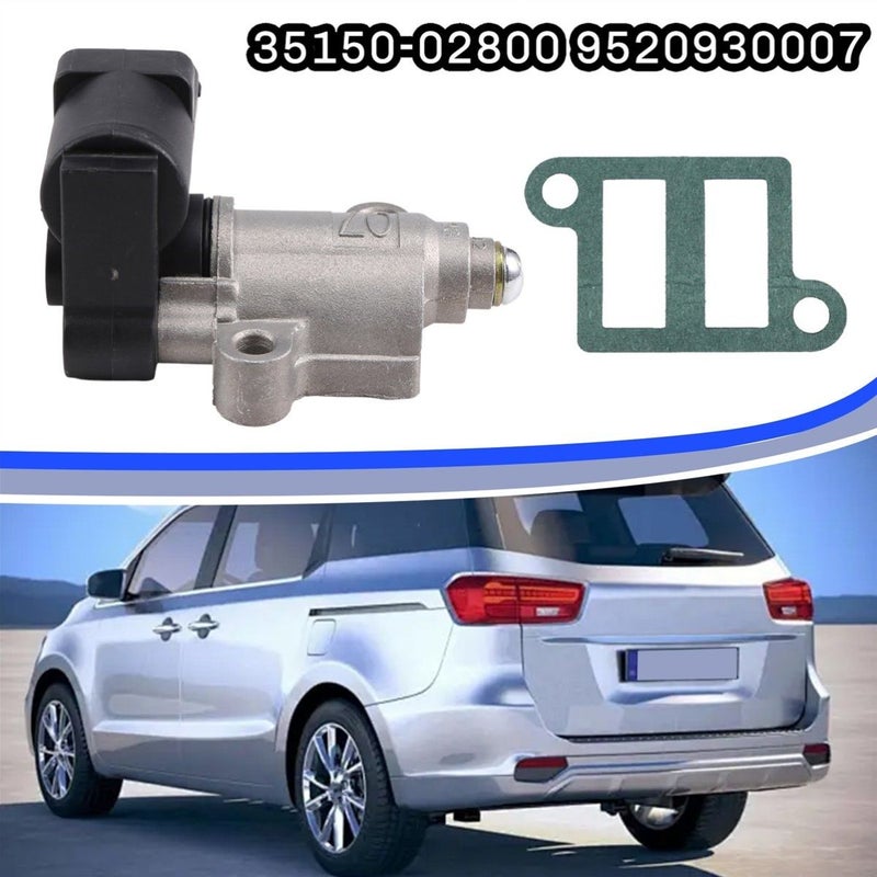 Idle Air Control Valve Black Silvery for Hyundai Matrix I10 1.1 Kia Picanto 2007 to 2010 - Image 4