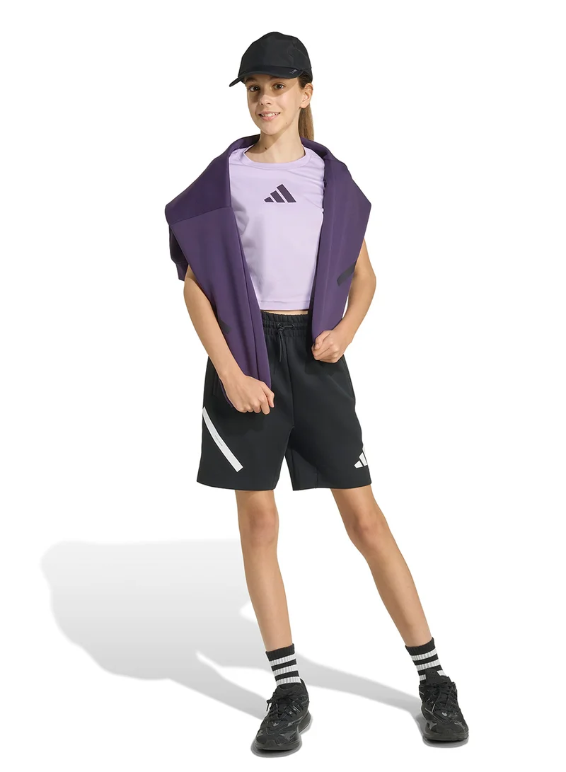 Adidas Youth Z.N.E. Fitted Cropped T-Shirt