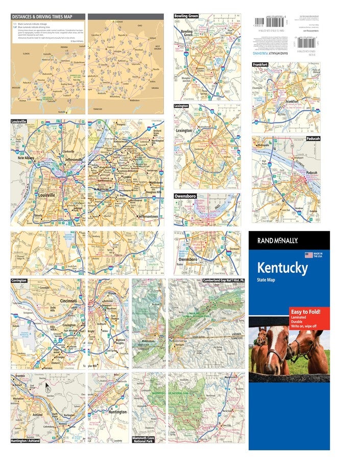 Rand McNally Easy to Fold: Kentucky Laminated Map - Image 2