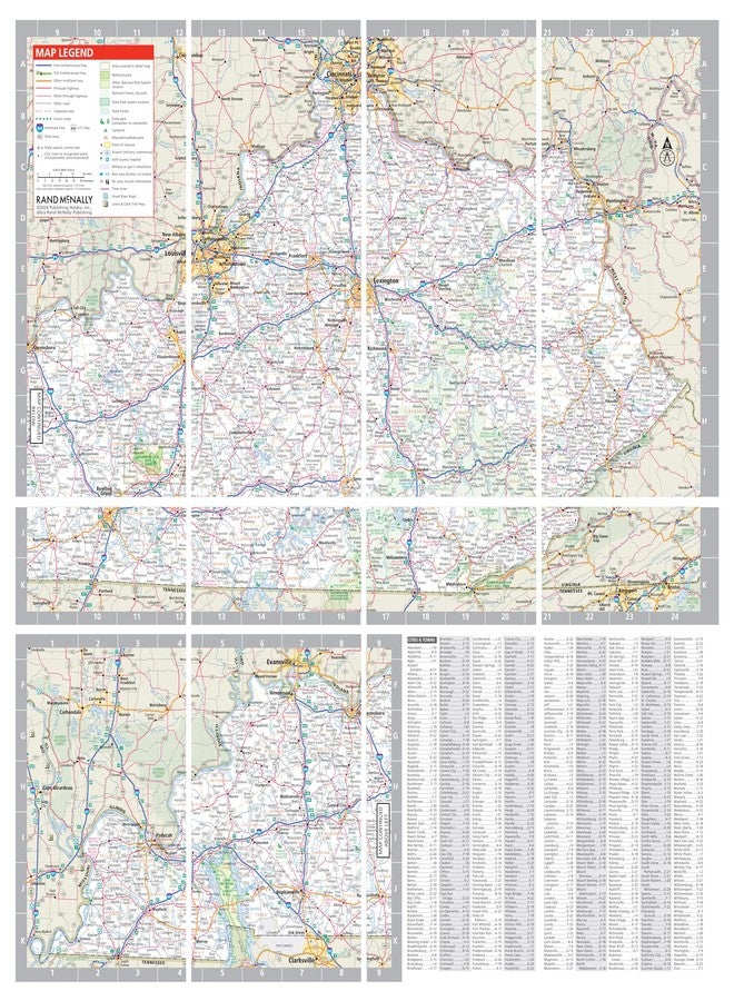 Rand McNally Easy to Fold: Kentucky Laminated Map - Image 3