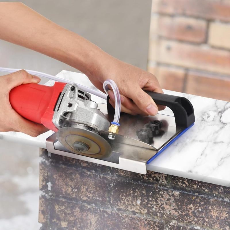 Tile Cutter Stand: 100 Tip 45 Mm Compatible - Stable Metal Construction Safety Clamp System Angle Cutting Tool for Home Renovations Professional Installations - Image 3