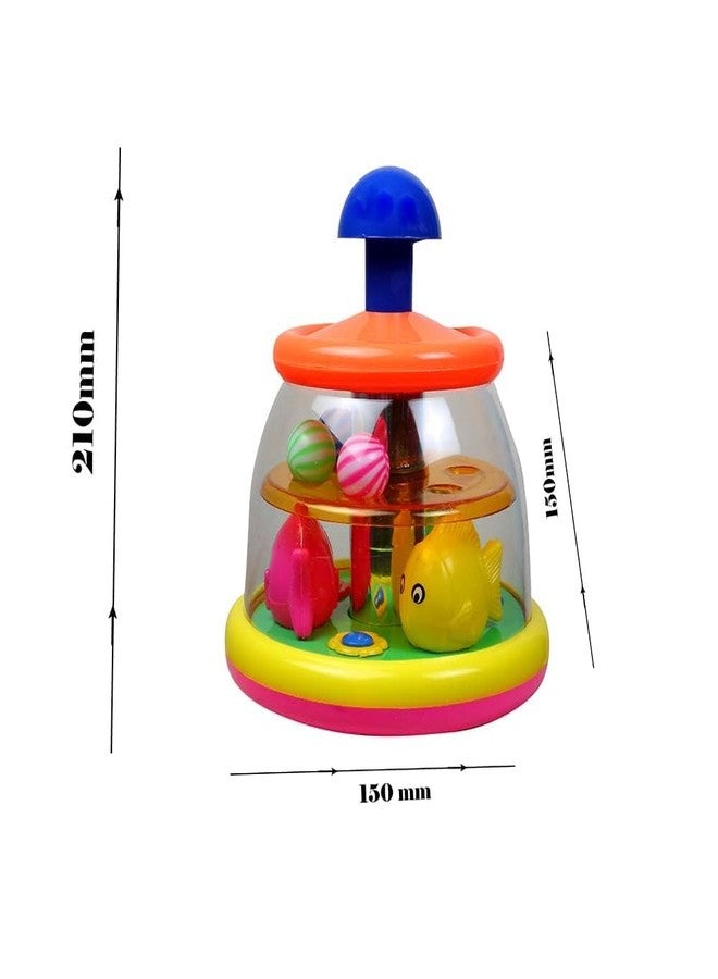 RKZ® Rolling Ball Push & Spin Toys for Babies | Baby Toys Upto 6 Months | Push Toys for Toddlers Rattle - Image 2