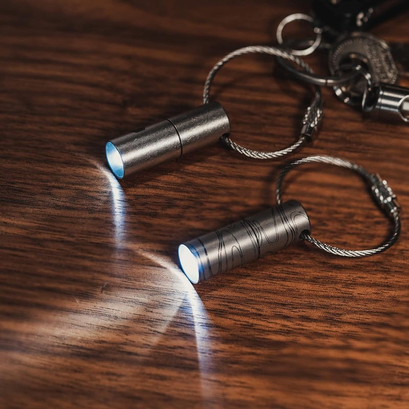 KeyUnity Titanium Mini LED Flashlight Keychain - Waterproof Torch for Camping and Outdoor Activities - Image 5