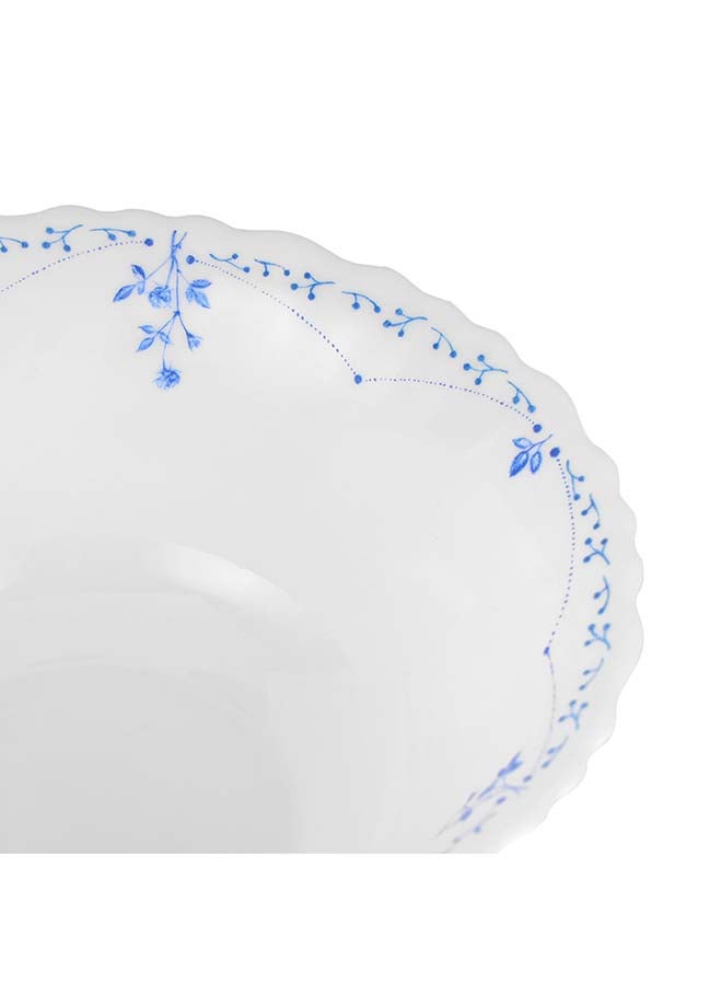Royalford 6" Opalware Soup Bowl- RF12236 White Bowl with Elegant Floral Print| Non-Toxic and Hygienic, Food-Grade Material| Dishwasher and Microwave Safe Multicolor 6inch - Image 2