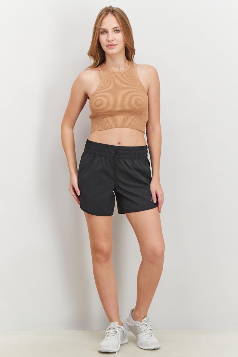 New Balance Women Sportswear Fit Training Shorts, Black  - Image 4