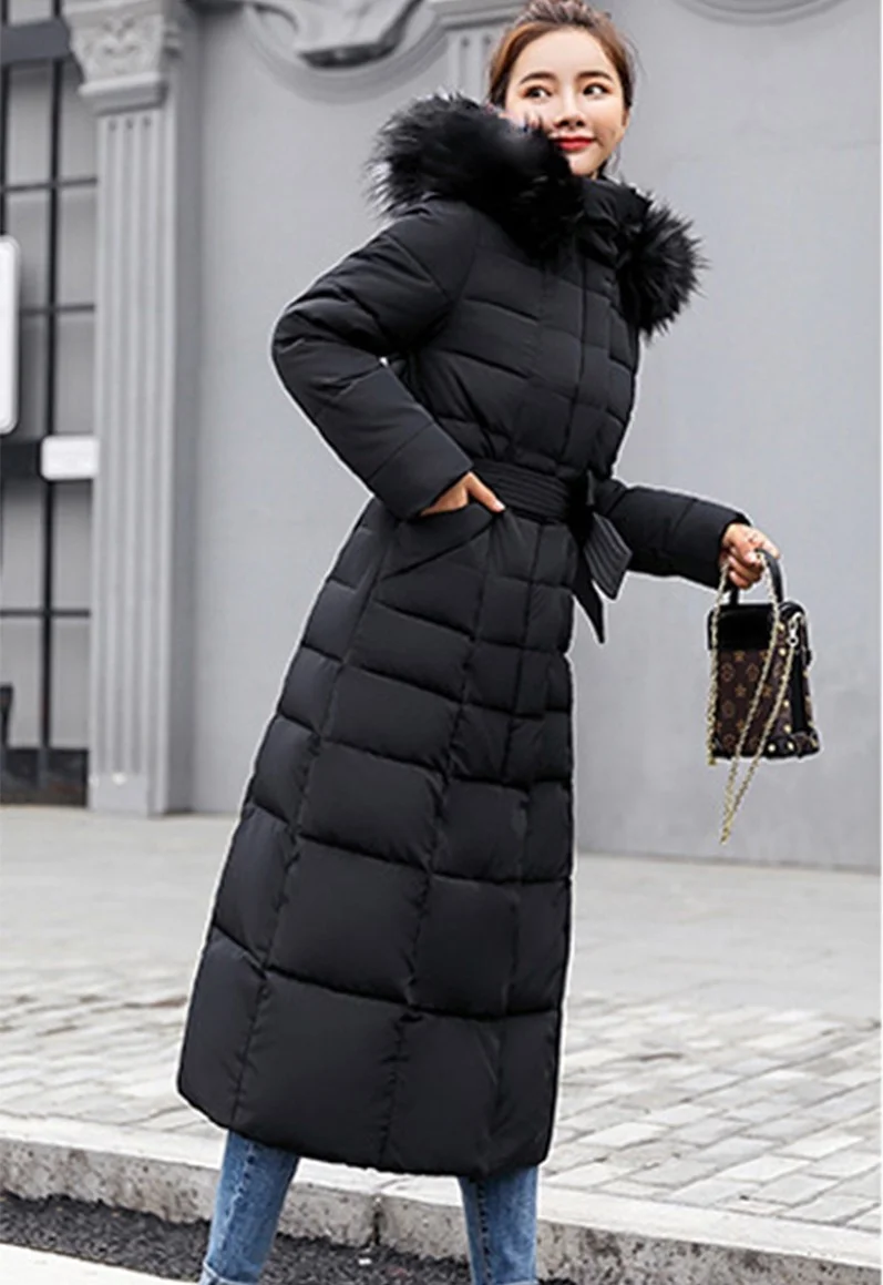 Barbora Daily Winter Full Length Women's Puffer Coat BT180SIYAHA1