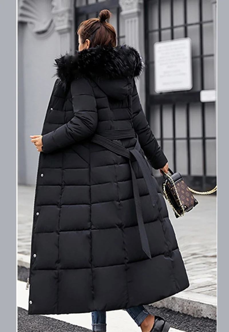 Barbora Daily Winter Full Length Women's Puffer Coat BT180SIYAHA1