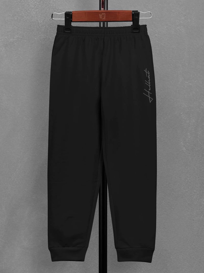 HELLCAT Trendy Printed Cotton Blend Hoodie T-Shirt Jogger Trackpant Clothing Set for Boys - Pack of 1 / Black / 13-14 Years - Image 5