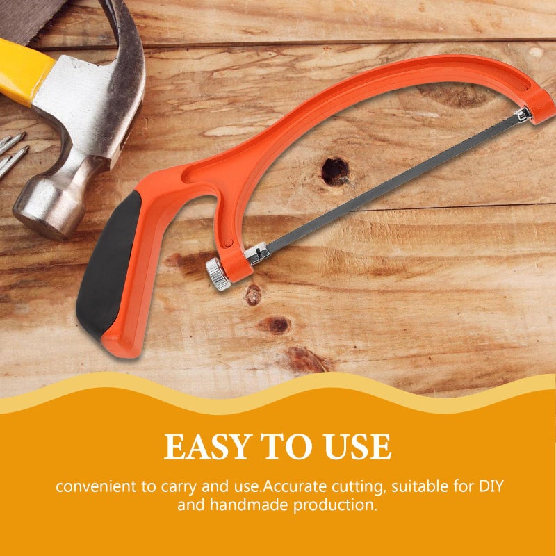 Portable U Shape Mini Hacksaw For Wood And Metal Cutting Includes 10 Blades - Image 5