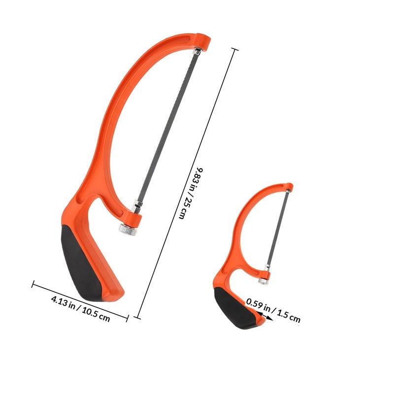 Portable U Shape Mini Hacksaw For Wood And Metal Cutting Includes 10 Blades - Image 3