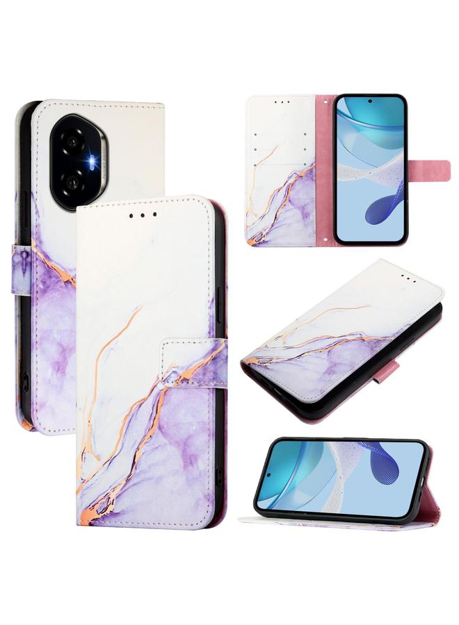S-TOP Case For Honor 300 PT003 Marble Pattern Flip Leather Phone Case - Image 1