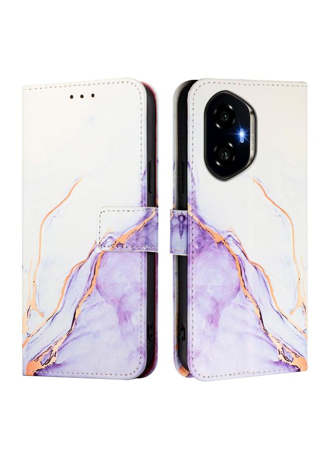 S-TOP Case For Honor 300 PT003 Marble Pattern Flip Leather Phone Case - Image 3