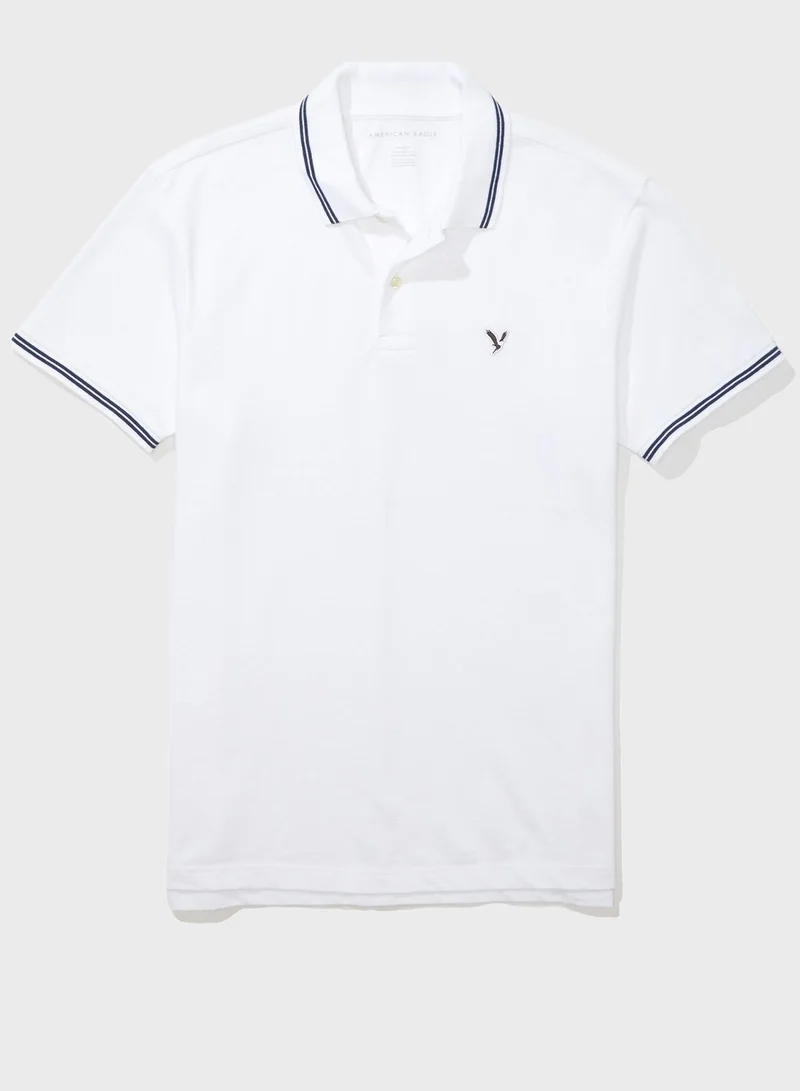 American Eagle Logo Pique Polo