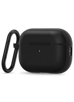 CYRILL CYRILL Spigen Kajuk Mag Compatible with Airpods Pro 2 Case (2022) with Kajuk Design, Premium Vegan Leather Airpods Pro Gen 2 Case with Protective Microfiber Lining - Black  - Image 1