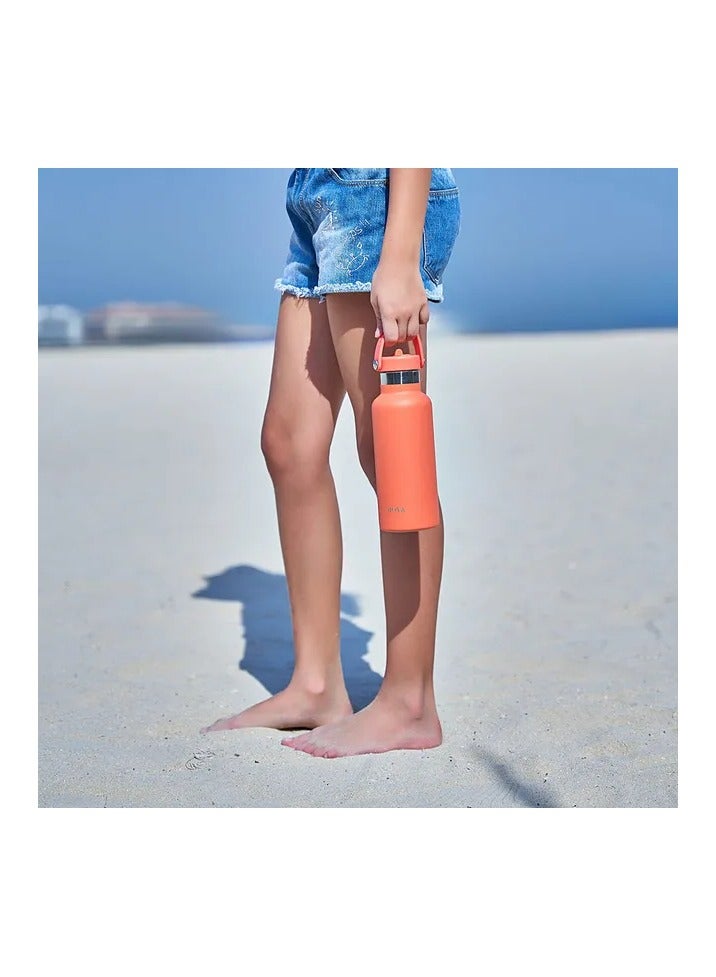 MOYA - Starfish Insulated Stainless Steel Water Bottle - 500Ml - Coral - Image 2