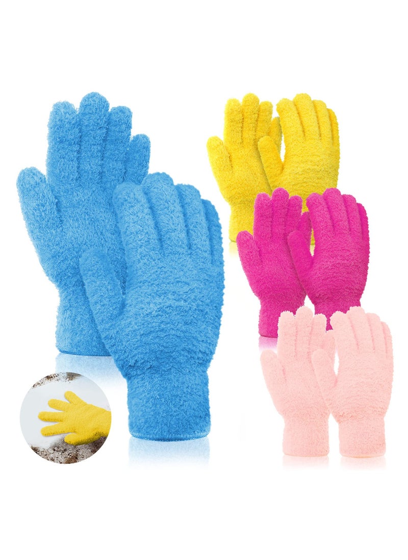 4 Pairs Microfiber Cleaning Gloves, Reusable No-Scratch Washable Dusting Mittens for Kitchen, House, Cars, Plants, Mirrors, Lamps, Blinds, Household Dusting Tools - pzsku/Z0E3AC47B0CCE45FF5DC1Z/45/_/1718940210/6e87a1e4-4928-4600-a3af-dd8ce406055c