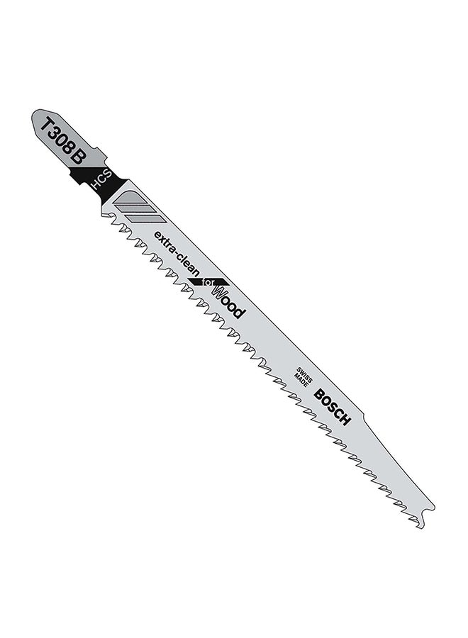 Bosch T308 B Extra Clean Jig Saw Blade, High Precision Tear-Free Cutting Wood | Model: 2608663751 - Image 3