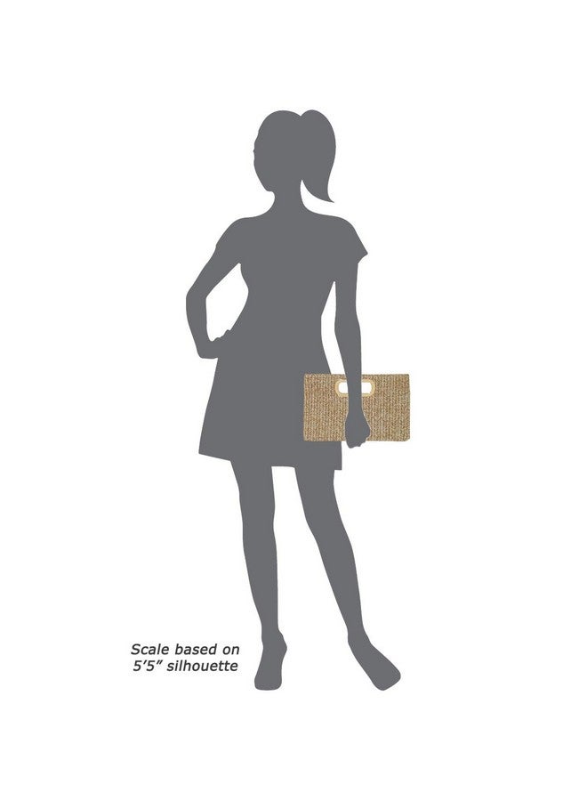 JNB Top Handle Straw Clutch (Natural) Large - Image 5