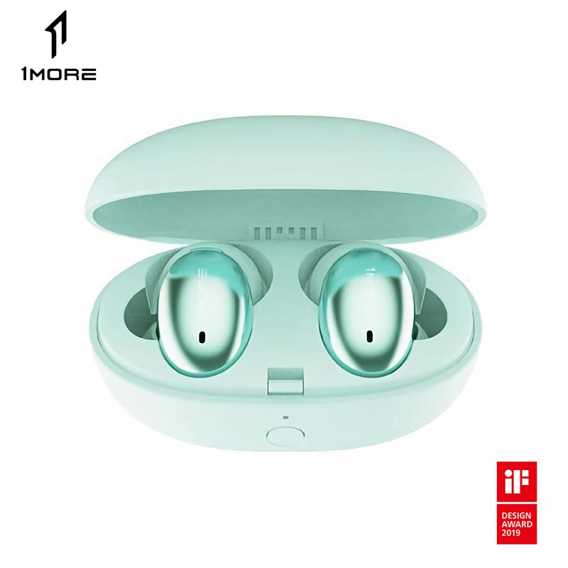 1 مور سماعة أذن صغيرة E1026BT-I لاسلكية تعمل بالبلوتوث بتصميم رياضي أخضر - Image 1