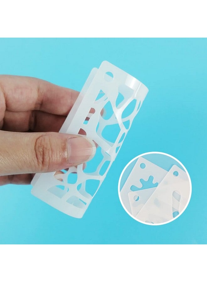 CODOHI 64 Pcs Stain And Splatter Stencils Graffiti Drip Stars Stencils Shoe Stencils Reusable Plastic Templates For Painting On Wood Pillows Wall Paper Fabric For Halloween Cosplay Party 3X3 - Image 3