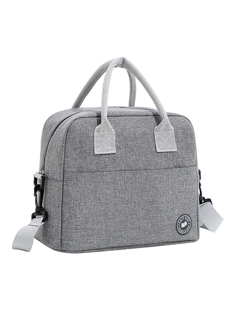 Eazy Kids Insulated Lunch Bag- Grey - Image 1