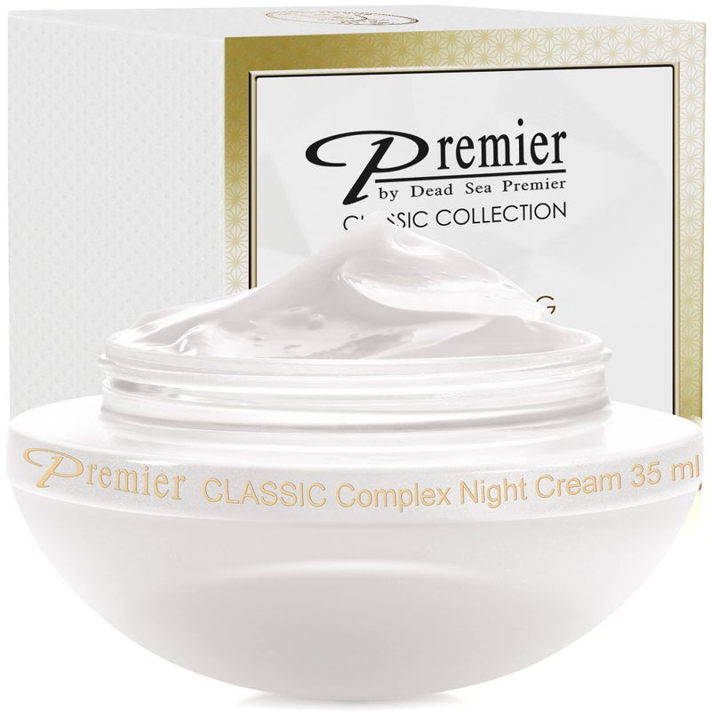 Premier Dead Sea Classic Night Cream, Age defying, nourishing, Moisturized skin with vitamins E and A 2.4fl.oz - Image 1