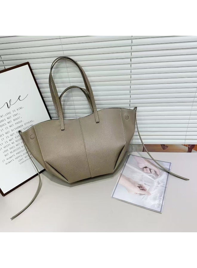 POLLEN Shoulder Totebag, Leather Material,SMALL SIZE