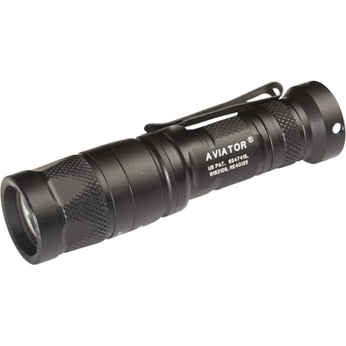 SureFire Aviator Flashlights with Dual Output Multi-Spectrum LED, White/Red (Aviator-RD) - Image 1