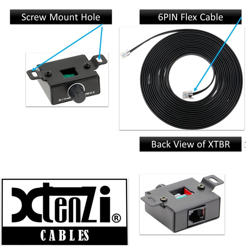 Xtenzi Amplifier Bass Volume Knob Control Remote XTBR6 Compatible with XThunder Link Amp - Image 3