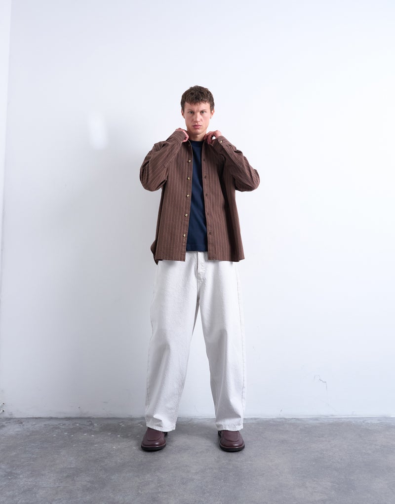 TOPMAN long sleeve washed stripe t-shirt - Image 5