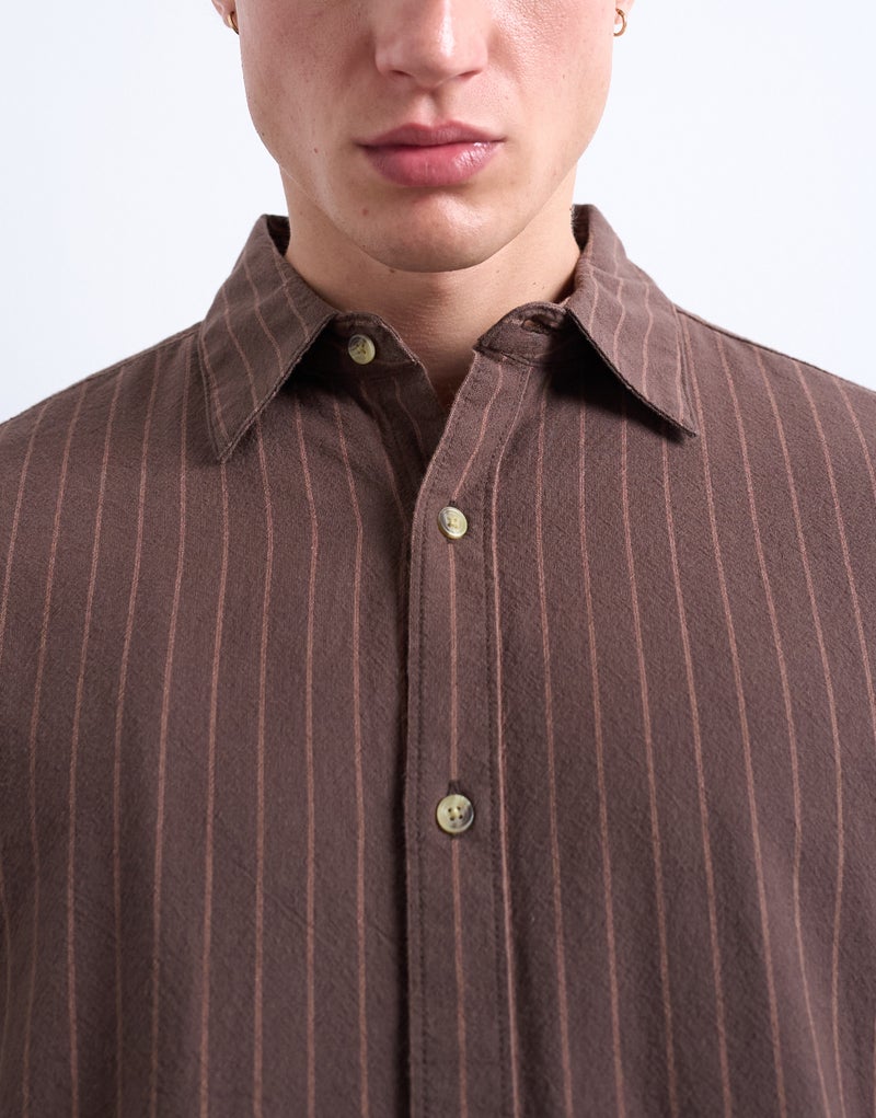 TOPMAN long sleeve washed stripe t-shirt - Image 4