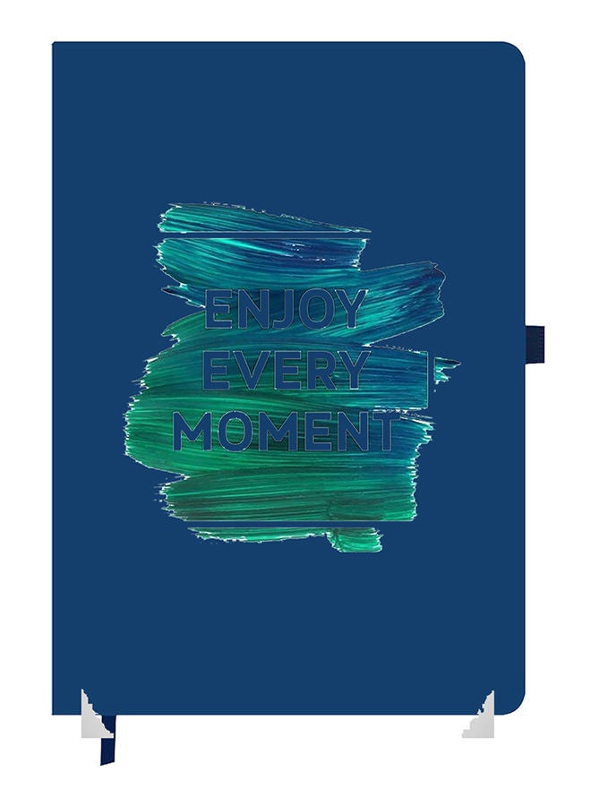 Theodor Designer A5 Thick Blue Hardcover Notebook Enjoy - Image 1