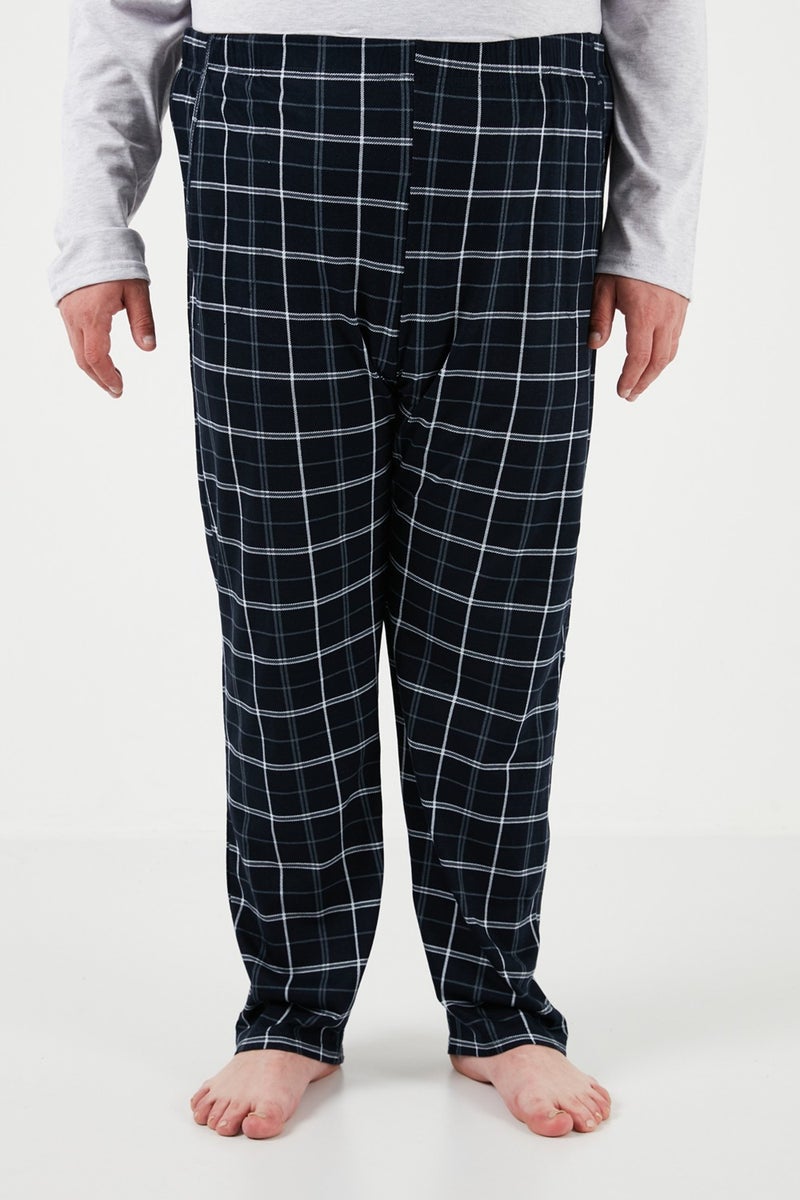 Buratti Cotton Regular Fit Plus Size Pajama Set Men's Pajama Set 6572001B  - Image 4