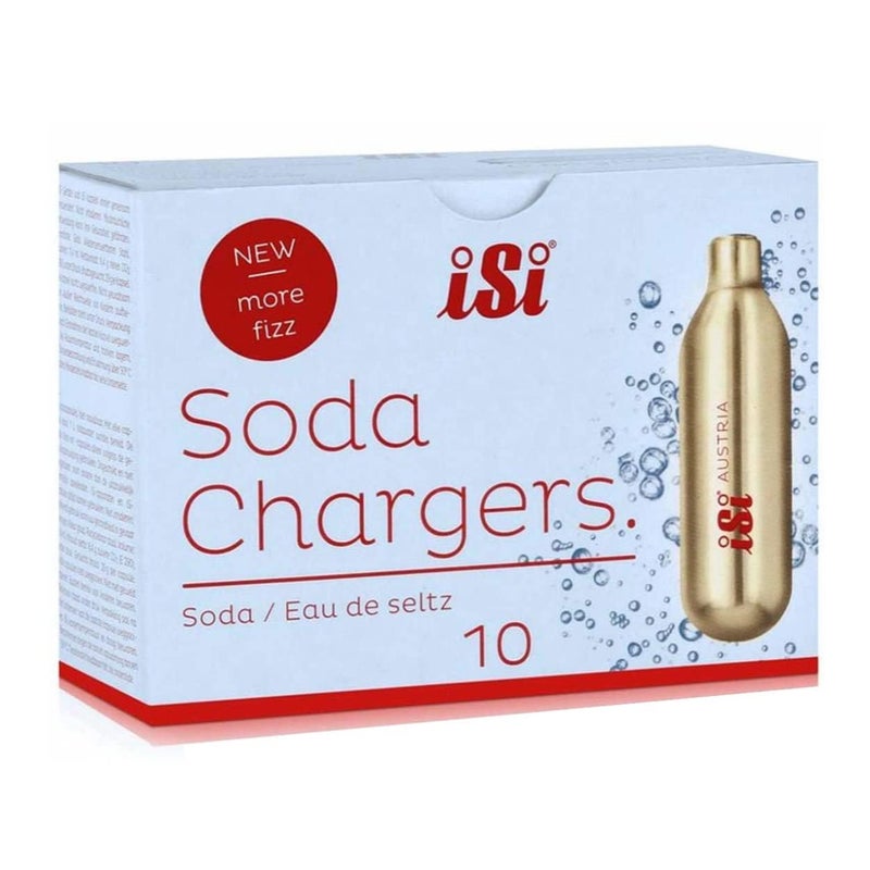 iSi North America CO2 Soda Siphon Chargers, 8.4g Carbon Dioxide - Compatible with Classic SodaMaker & Stainless Steel Soda Siphon, Recyclable Gold Cartridges, Made in Austria (100-Piece) - Image 3