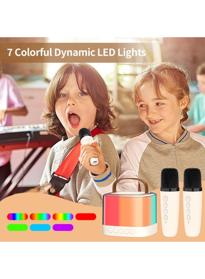 Zoook Mini Karaoke Machines for Kids Adults, Bluetooth Portable Karaoke Machine with 2 Wireless Microphones, Kids Karaoke Machines for Girls Boys Karaoke Speaker with LED Lights Toys Birthday Gifts - Image 4