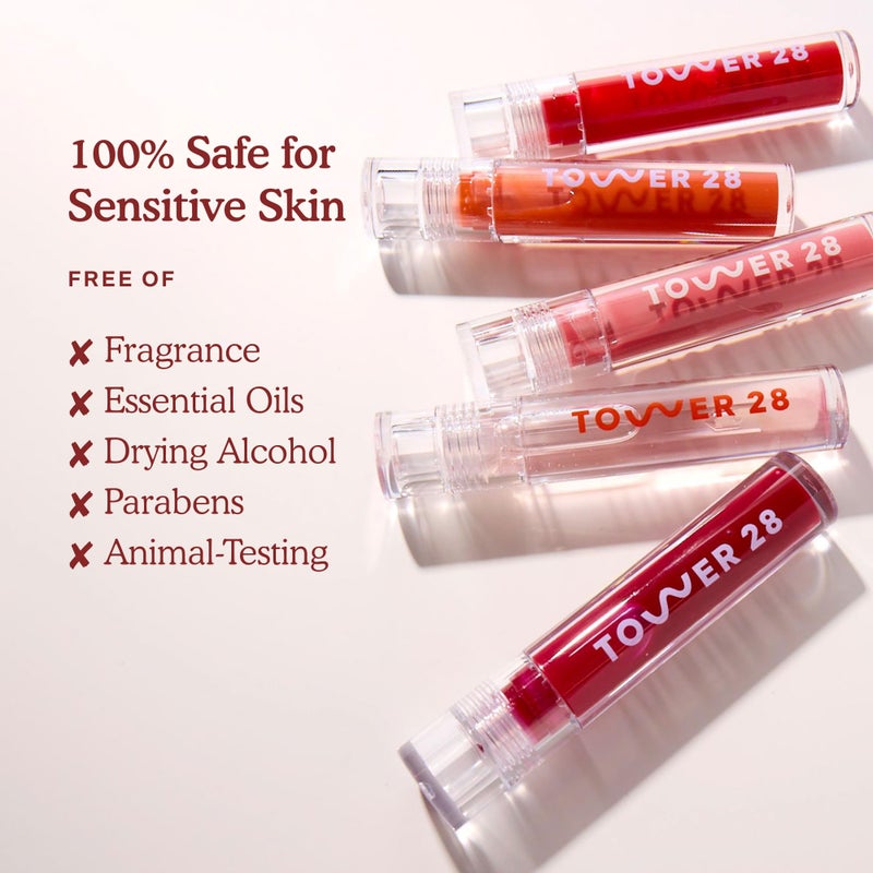 Tower 28 ShineOn Milky Lip Jelly, ALMOND, Non-Sticky, Hydrating Vegan Lip Gloss in Milky Chocolate, Apricot and Raspberry Seed Oil, Moisturizing, Clean, Cruelty Free - Image 3