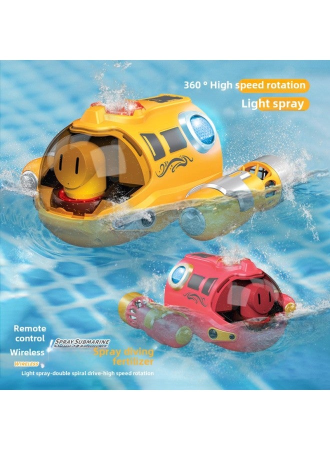 Remote Control Steamboat Boat Toy Can Be Launched Electric Water Yacht Children Baby Boy Girl Child Birthday Free Shipping-Color:Yellow  - Image 3
