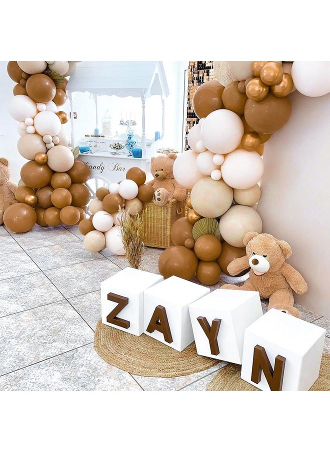 PartyWoo Caramel Brown Balloons, 85 Pcs Boho Brown Balloons Different Sizes Pack Of 18 Inch 12 Inch 10 Inch 5 Inch Matte Brown Balloons For Balloon Garland Balloon Arch As Party Decorations, Brown-F10  - Image 5