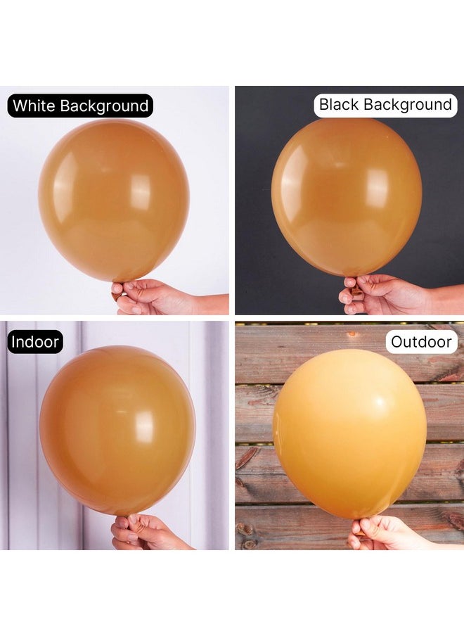 PartyWoo Caramel Brown Balloons, 85 Pcs Boho Brown Balloons Different Sizes Pack Of 18 Inch 12 Inch 10 Inch 5 Inch Matte Brown Balloons For Balloon Garland Balloon Arch As Party Decorations, Brown-F10  - Image 3