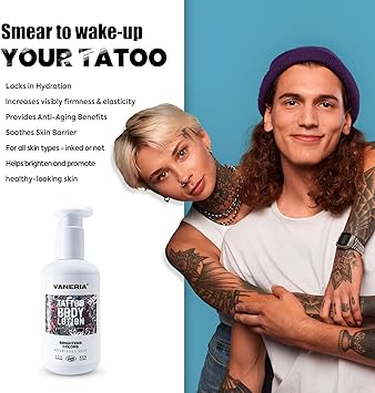 VANERIA Tattoo Aftercare LotionTattoo MoisturiserFast Healing Color ProtectionPrevent Tattoo Fading for All Tattoo Stages 250 ml84 FlOz - Image 2