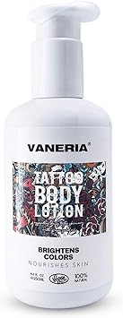 VANERIA Tattoo Aftercare LotionTattoo MoisturiserFast Healing Color ProtectionPrevent Tattoo Fading for All Tattoo Stages 250 ml84 FlOz - Image 1