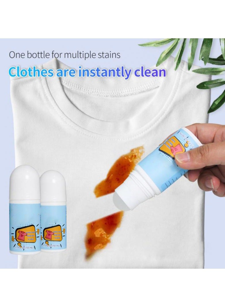 50 مللي مزيل البقع الأسطوانة غير الغسيل العالمي إزالة بقع القهوة البلاستيك مزيل البقع السحرية المتداول حبة للمنزل - Image 2