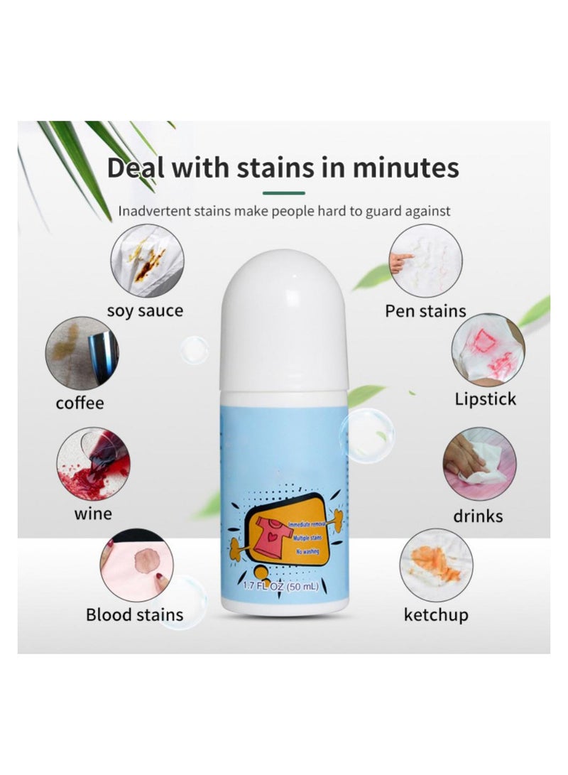 50 مللي مزيل البقع الأسطوانة غير الغسيل العالمي إزالة بقع القهوة البلاستيك مزيل البقع السحرية المتداول حبة للمنزل - Image 3