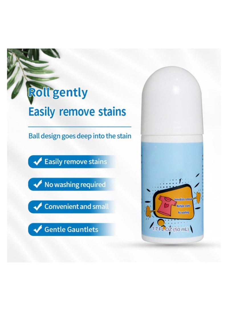 50 مللي مزيل البقع الأسطوانة غير الغسيل العالمي إزالة بقع القهوة البلاستيك مزيل البقع السحرية المتداول حبة للمنزل - Image 4