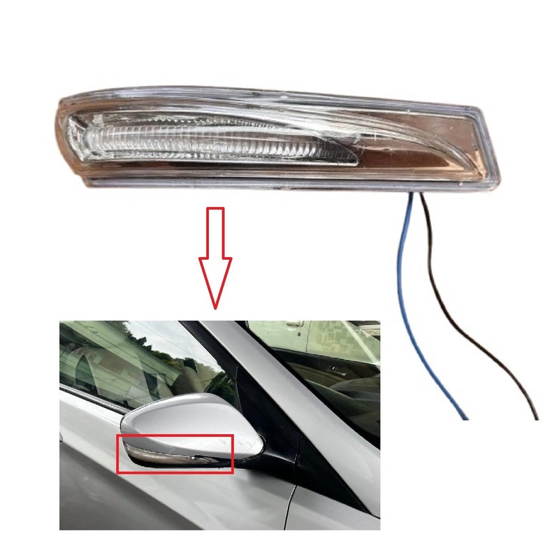 STYCARO Side Mirror Indicator Lamp Light compatible with Hyundai Verna Fluidic 2ND GEN 2011-2016 Model -Yellow with Scotch Lock (RIGHT DRIVER SIDE) - Image 2