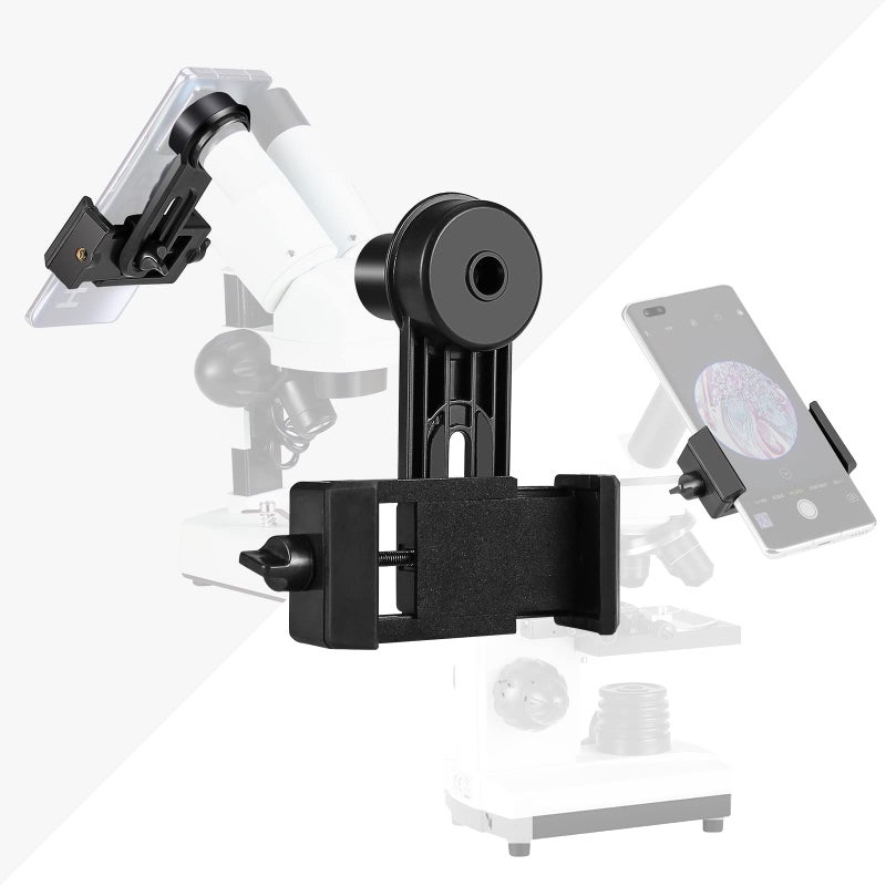 SOLOMARK Microscope Lens Cellphone Adapter, Microscope Smartphone Camera Adapter - for Microscope Eyepiece Tube 23.2mm, Built-in WF 16X Microscope Eyepiece - Image 3