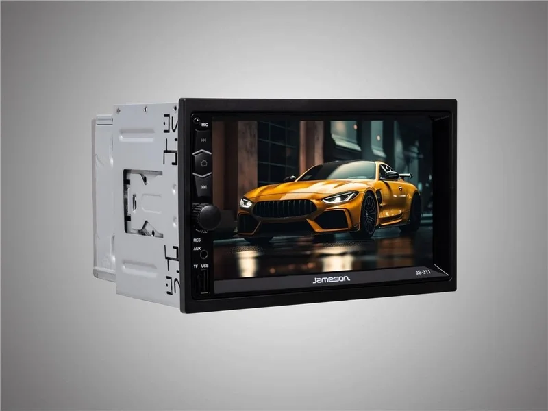 JAMESON 2 Years JS-311-7''USB-BT-FM-MP3-MP4-MP5-4X60W-MIRRORLINK-CAMERA Double Tape 2200 W Double