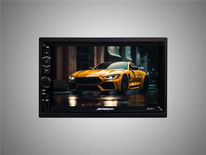 JAMESON 2 Years JS-311-7''USB-BT-FM-MP3-MP4-MP5-4X60W-MIRRORLINK-CAMERA Double Tape 2200 W Double